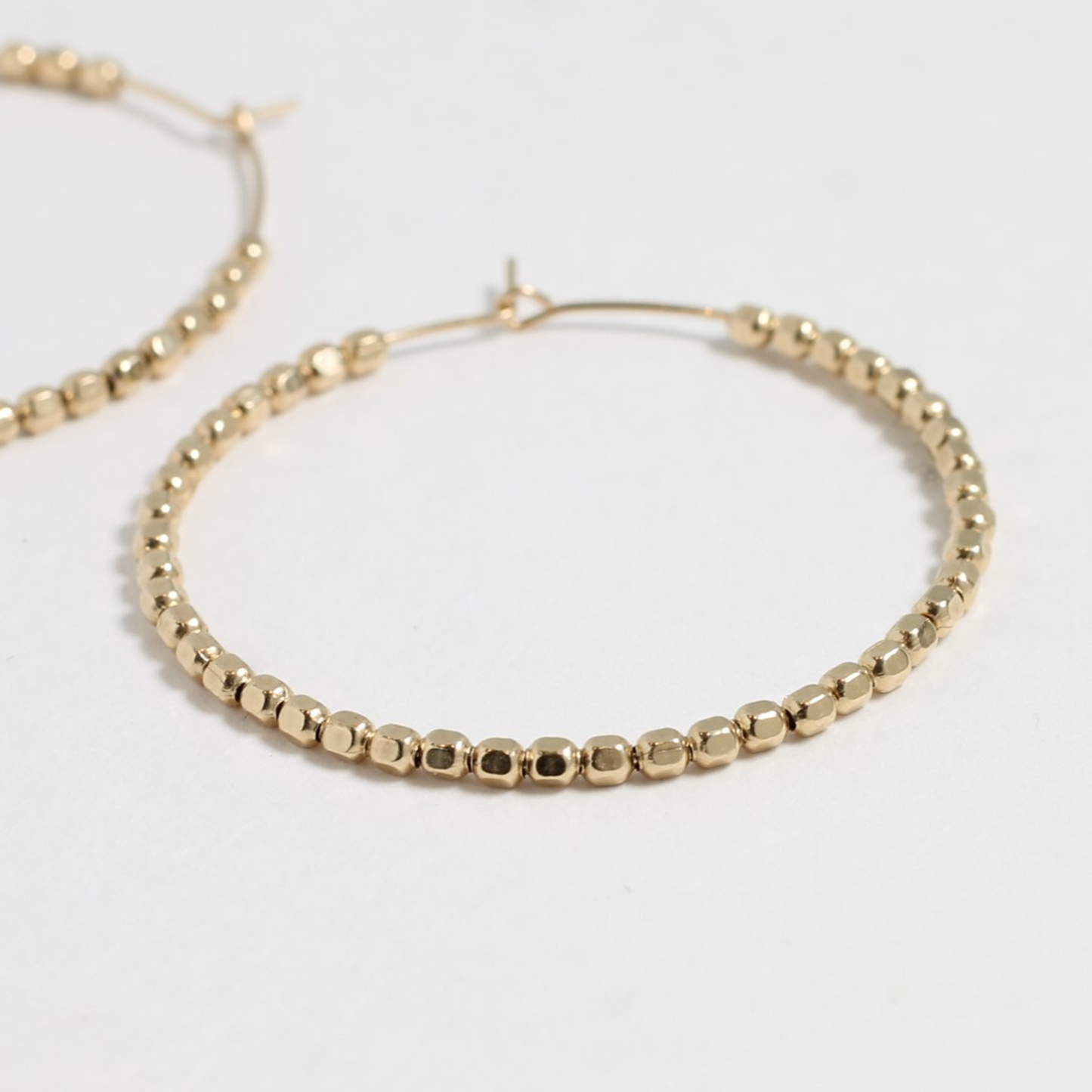 Bold Beaded Sparkle Hoops