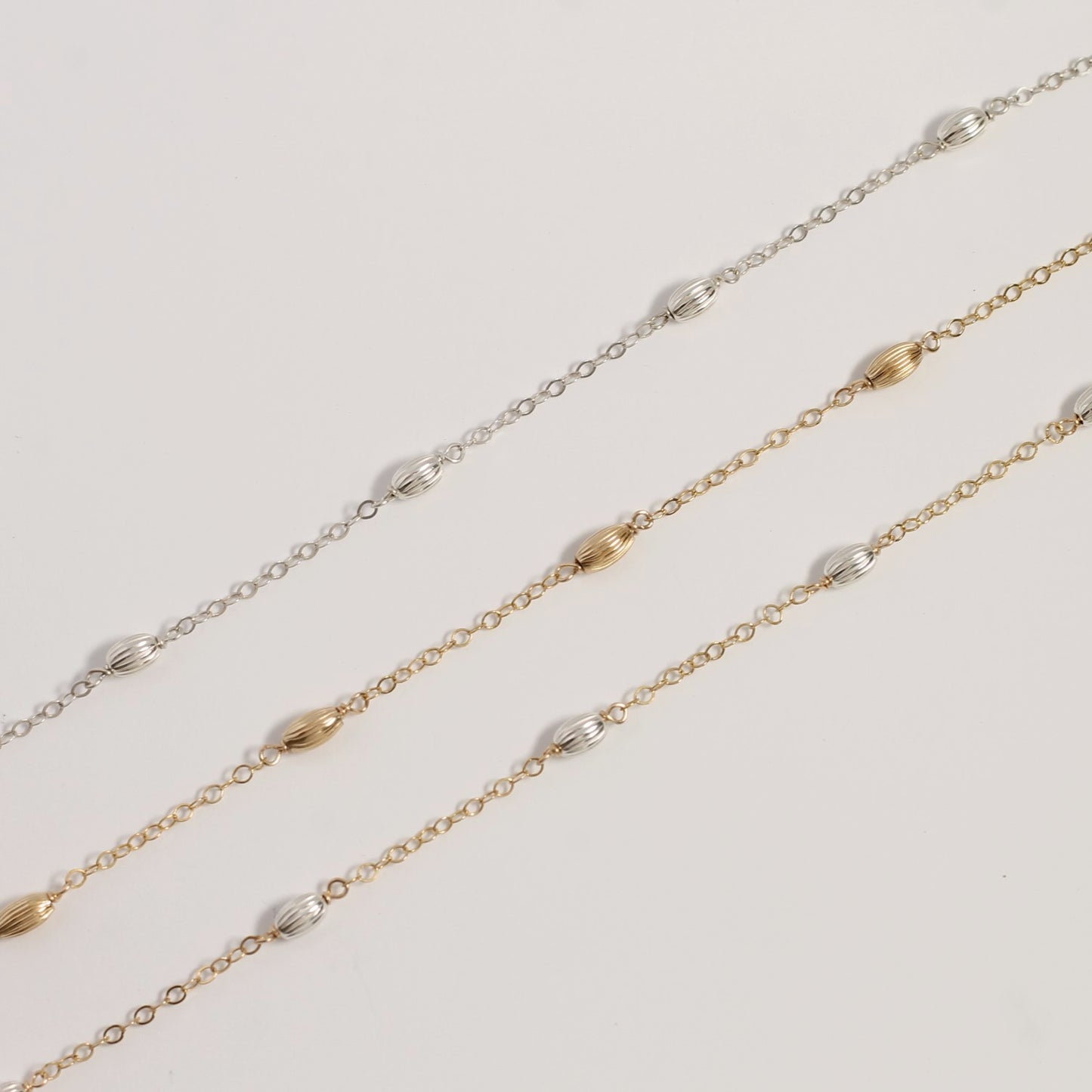 Corrugated Saucer Bead Chain