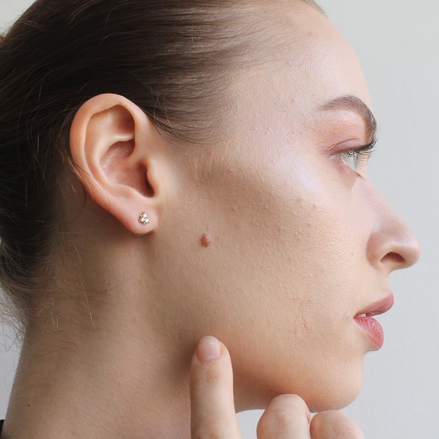 Diamond Lotus Earrings