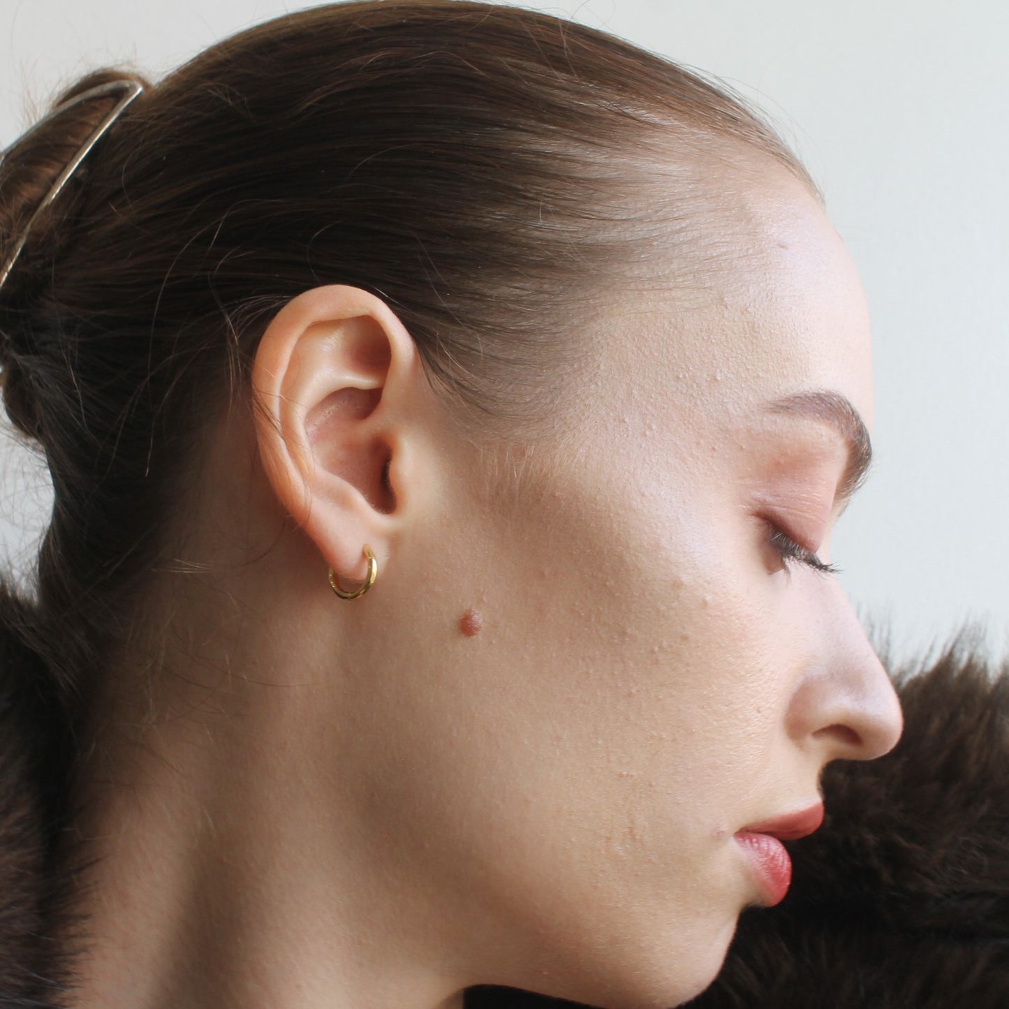 Hinged Huggie Hoop Earrings