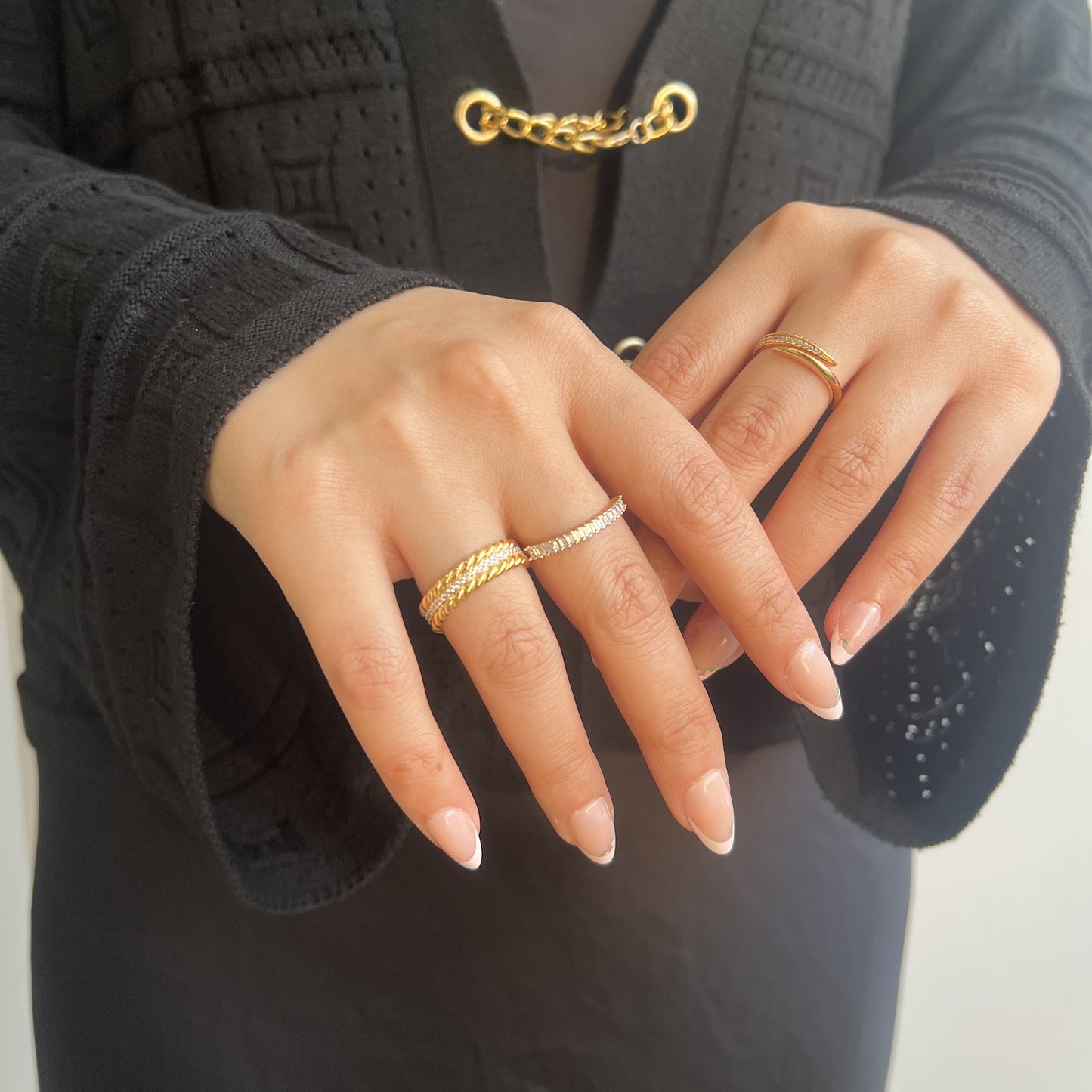 Boldly Twist Eternity Accent Ring