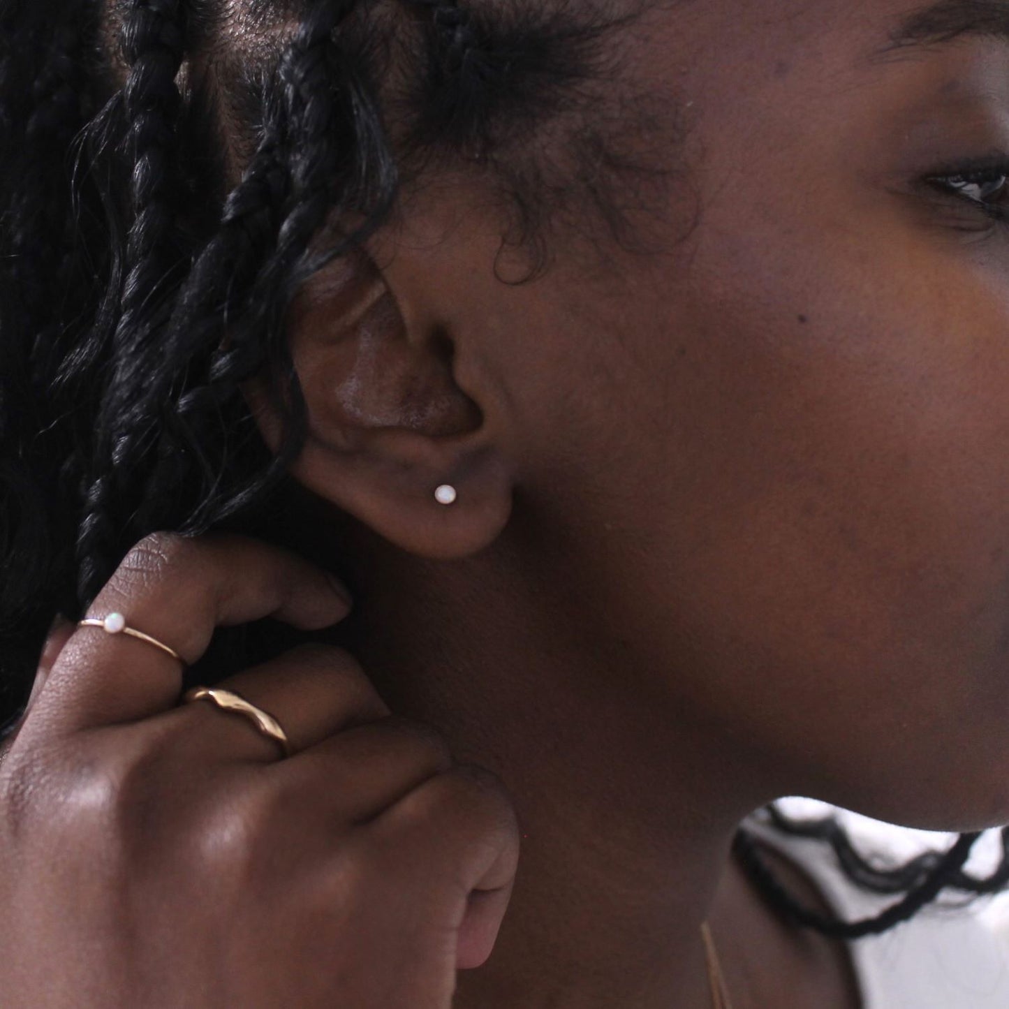 Opal Dot Studs