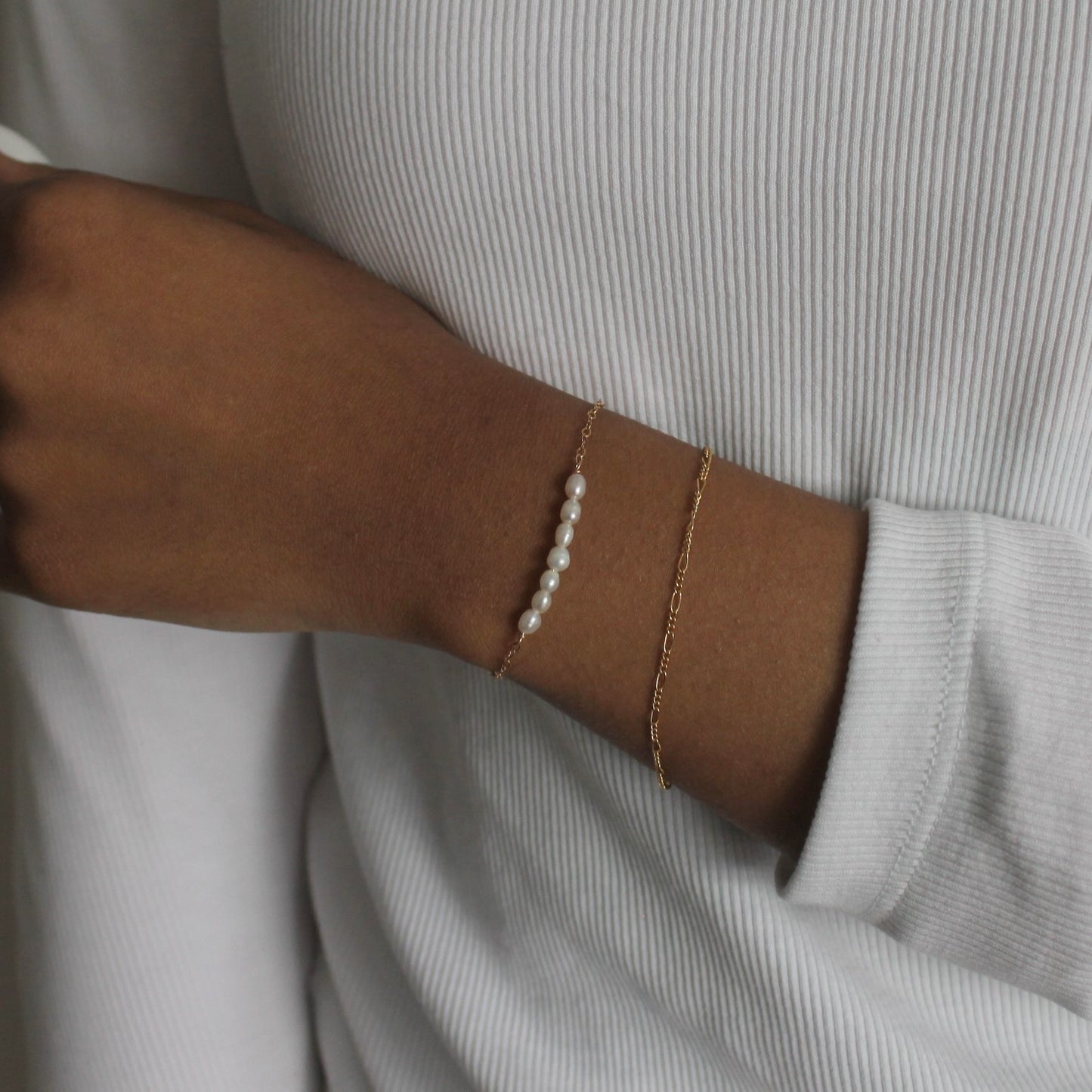 Pearl Bar Beaded Bracelet