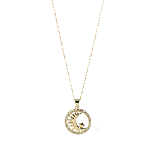 Sun Moon and Stars Necklace