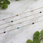 gold filled birthstone necklaces