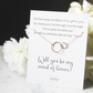 friendship necklace in the bridesmaid jewelry cards