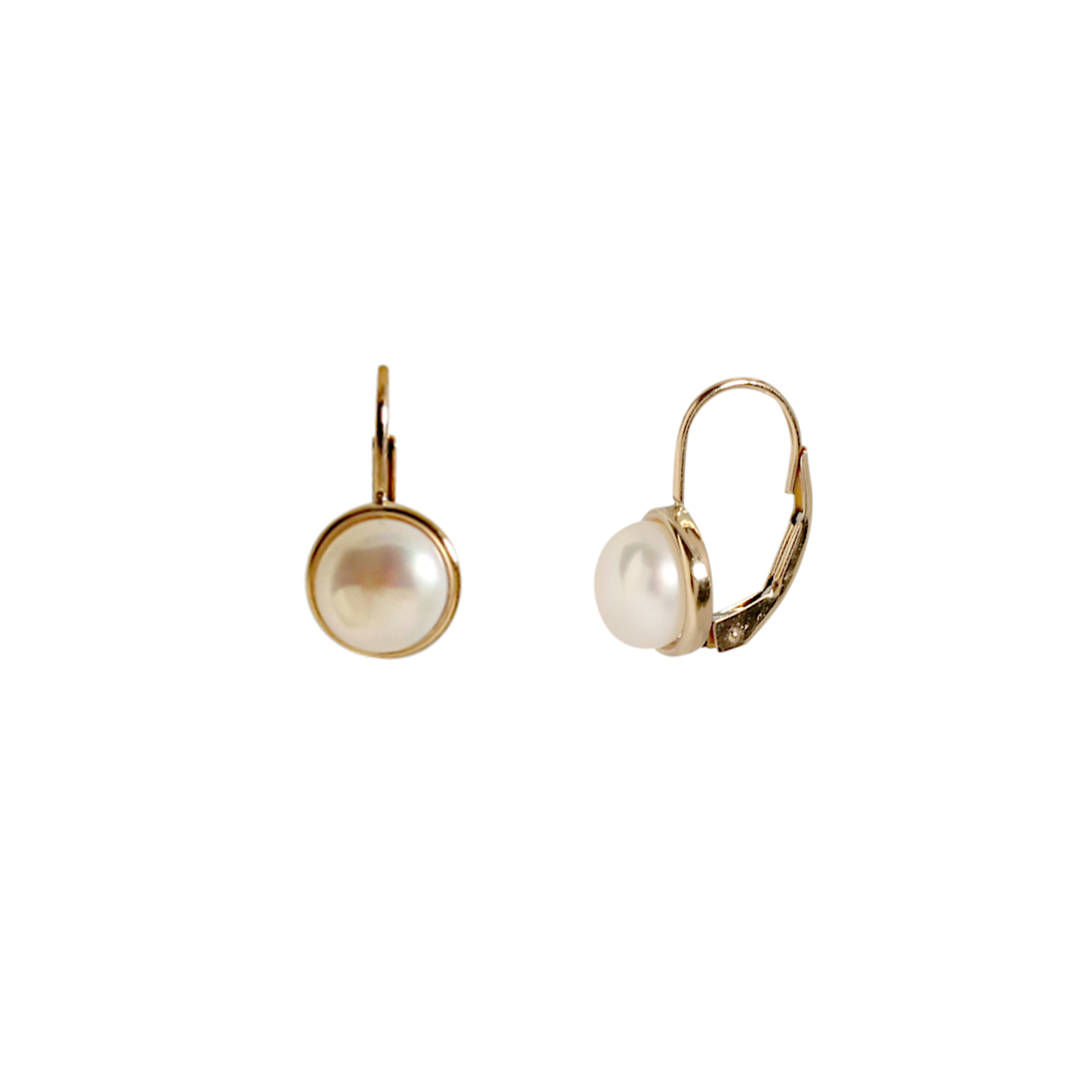 14KT Pearl Drop Earrings