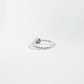 Amethyst Solitaire Twisted Ring
