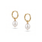 Baroque Pearl Hoops