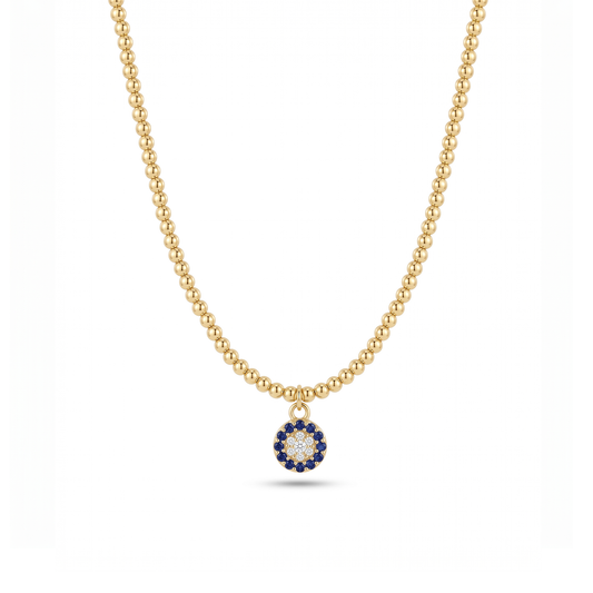 Beaded Evil Eye Necklace