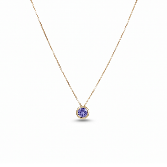 Birthstone Solitaire Necklace