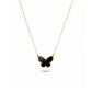 Black Butterfly Necklace