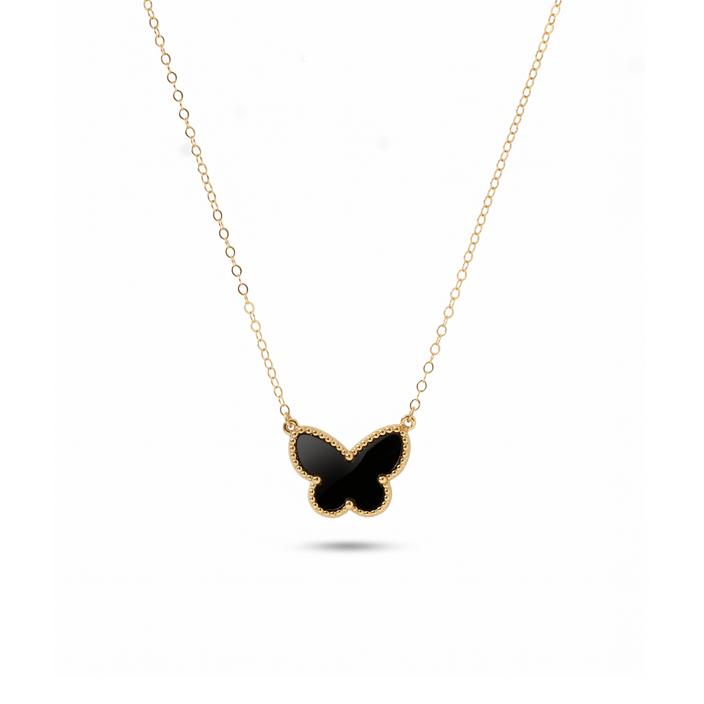 Black Butterfly Necklace