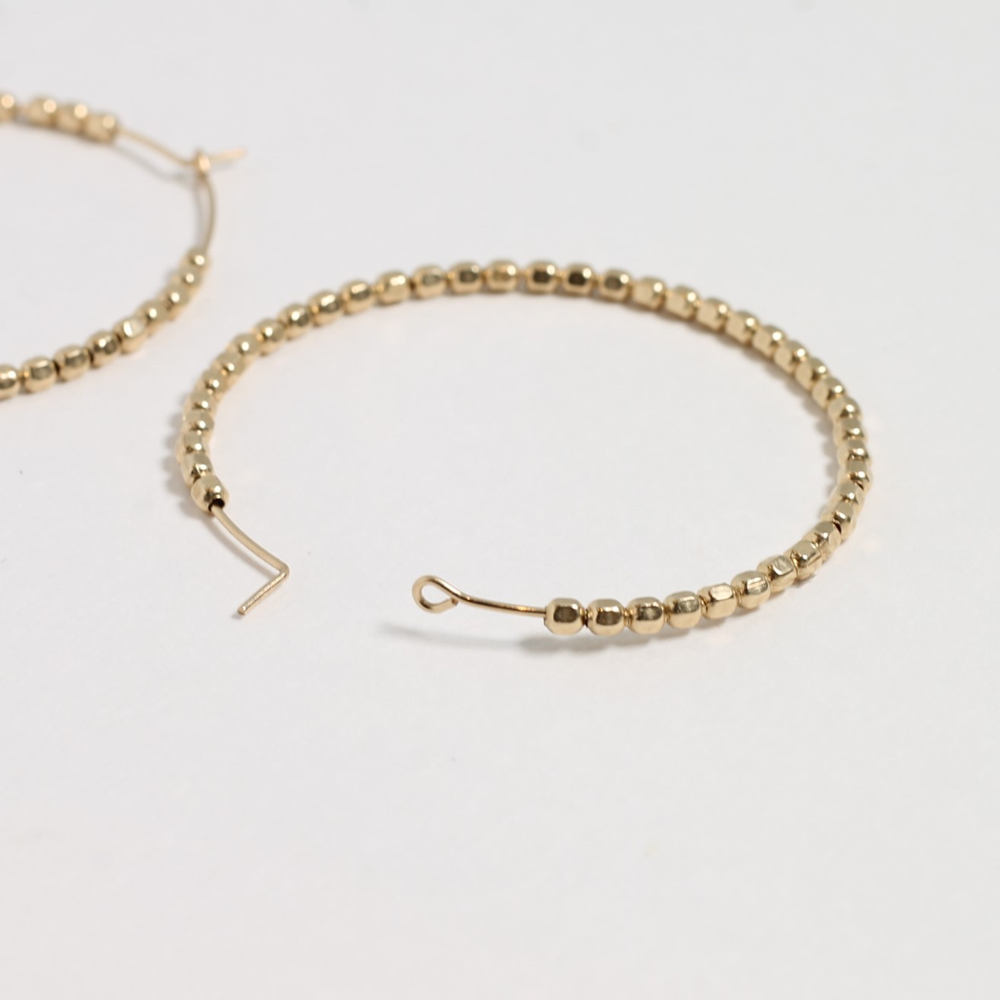 Bold Beaded Sparkle Hoops