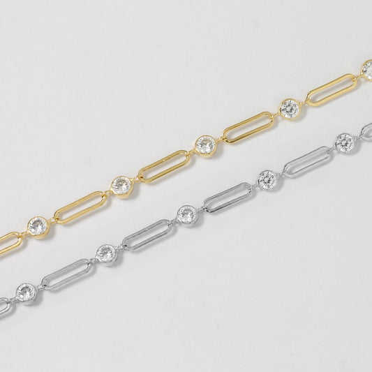 Bold Crystal Linked Station Chain