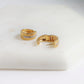 Bold Lined Eternity Hoops