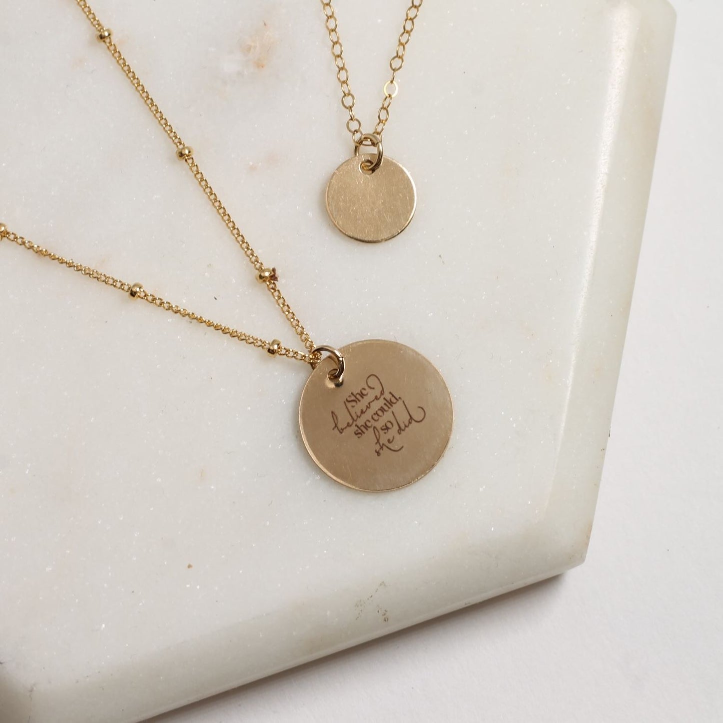 Circle Engravable Pendant
