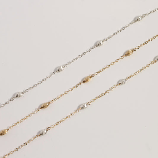 Corrugated Saucer Bead Chain
