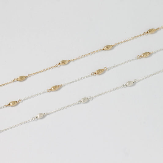Corrugated Saucer Bead Chain
