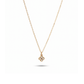 Crystal Clover Drop Necklace