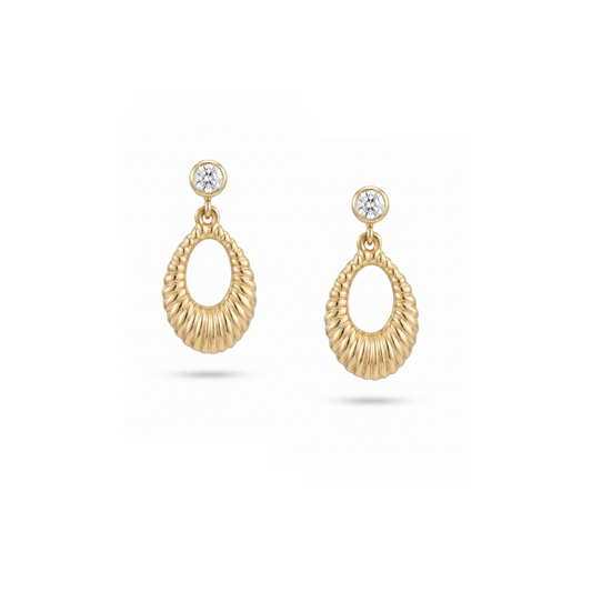 Crystal Deco Drop Earrings