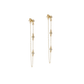 Crystal Station Chain Earrings