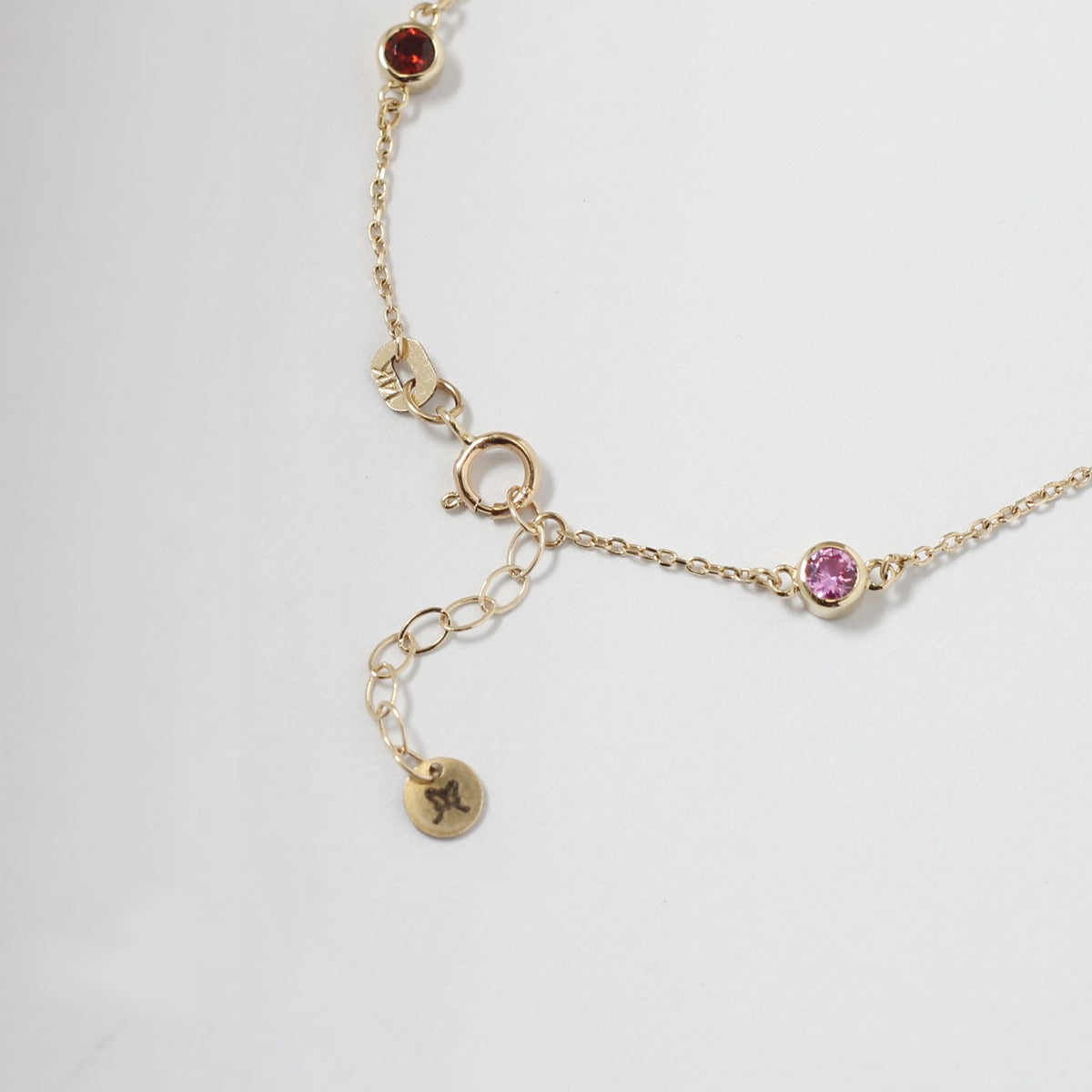 Customized Birthstone Station Bracelet