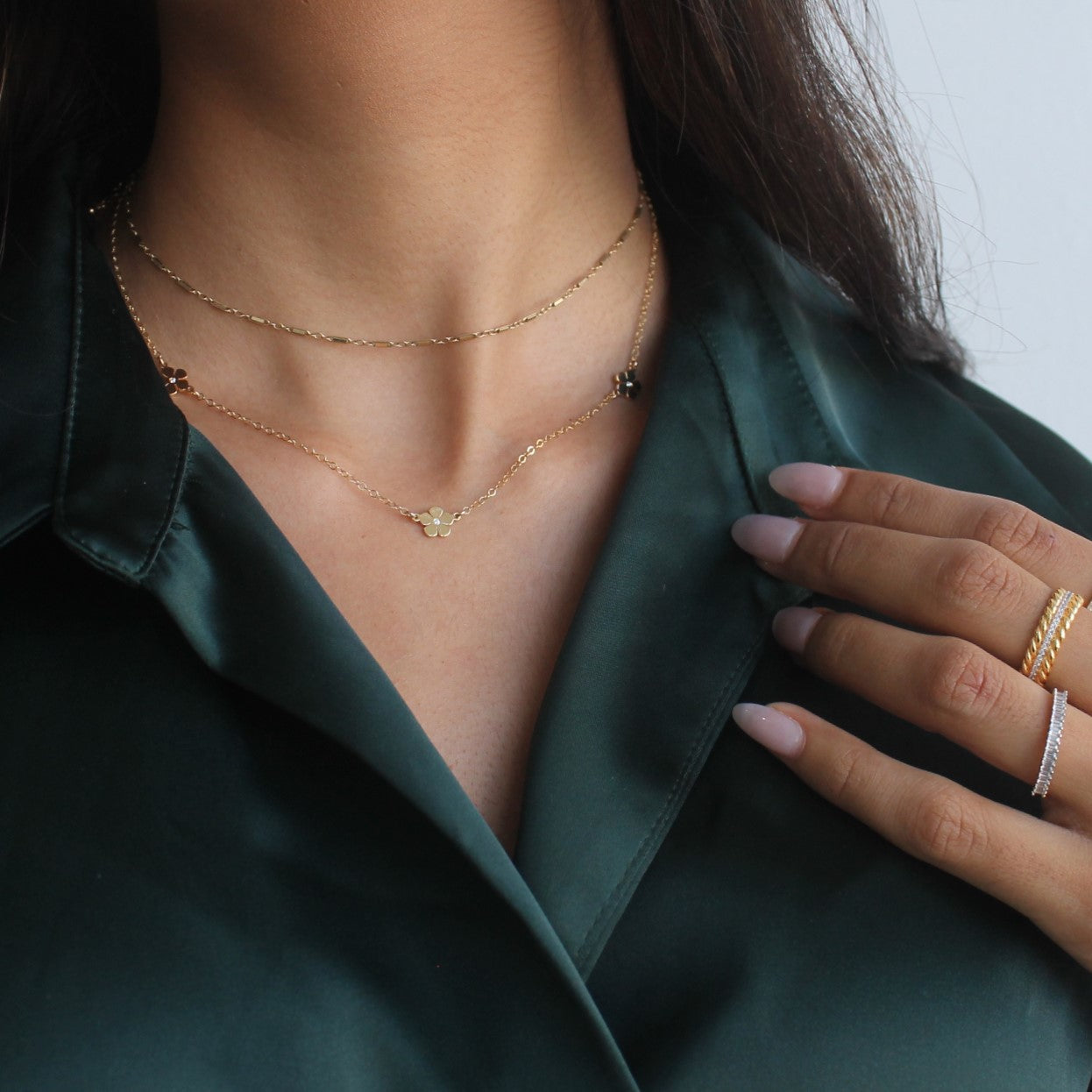 Daisy Station Necklace