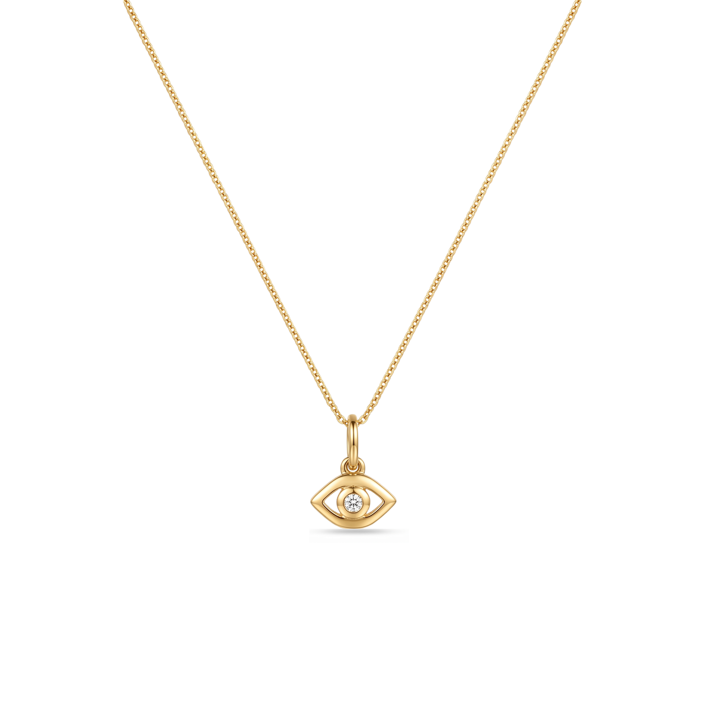 Diamond Evil Eye Necklace