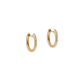 14KT Diamond Pavé Huggie Hoops