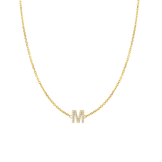 Diamond Initial Necklace
