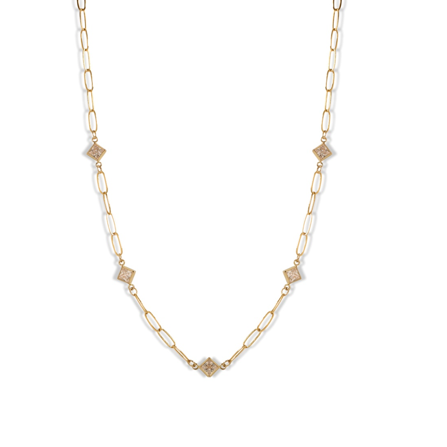 Crystal Linked Necklace