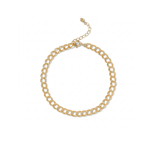 Double Curb Chain Bracelet