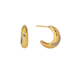 Dual-Tone Teardrop Hoops