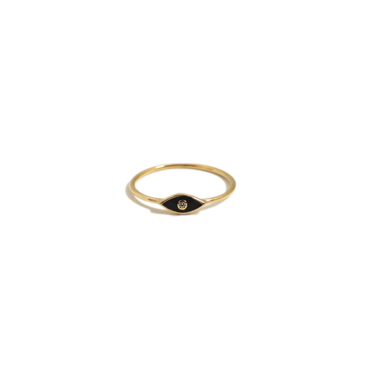 Enamel Evil Eye Ring