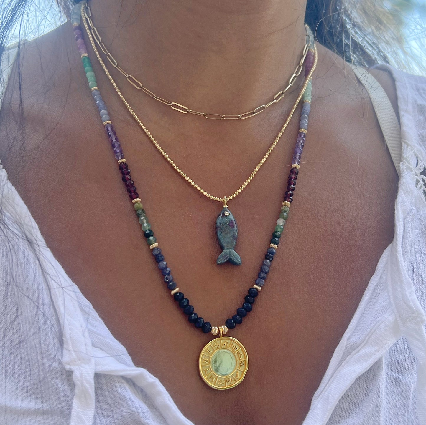 Beaded Zodiac Necklace
