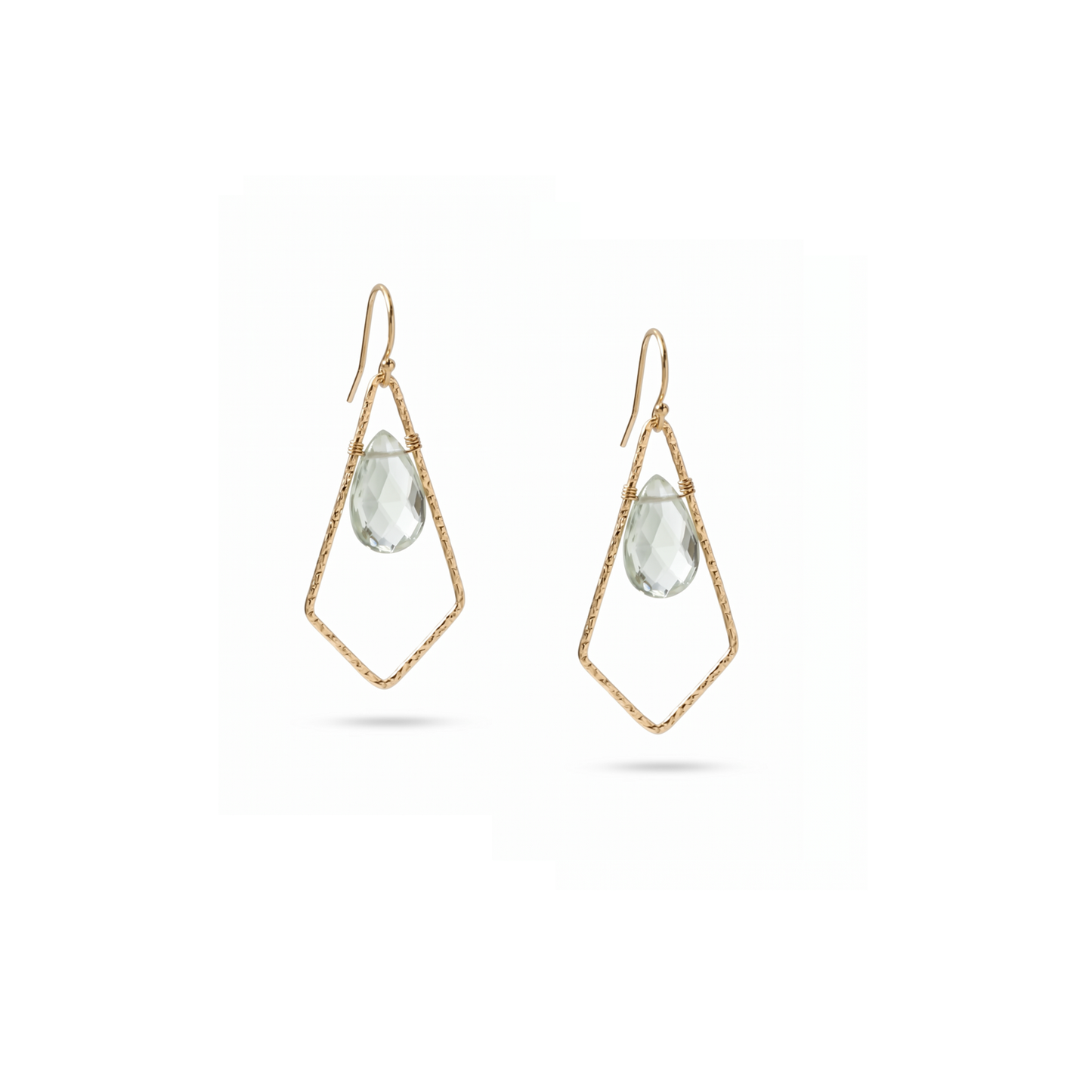 Green Amethyst Earrings