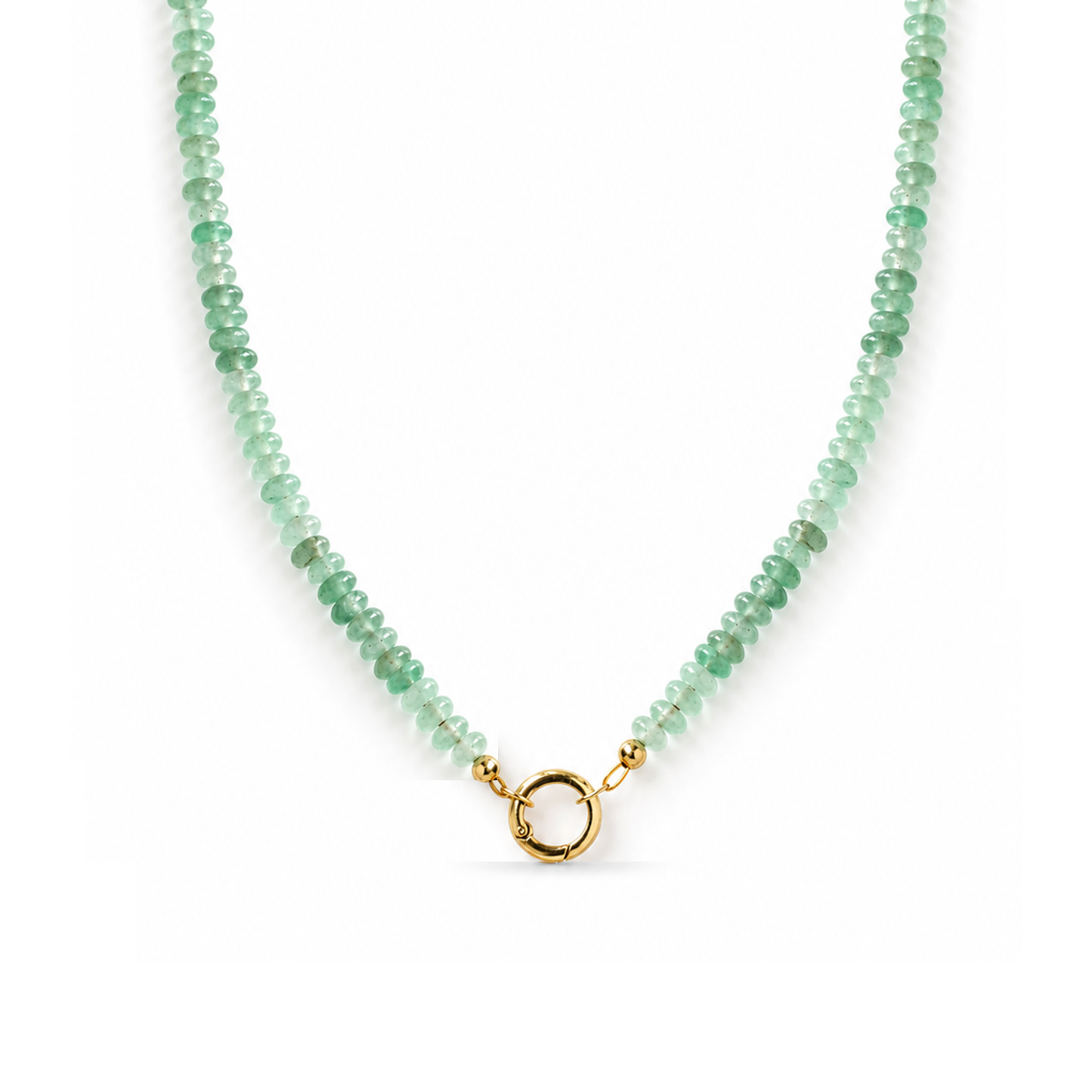 Green Aventurine Charm Necklace