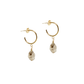Herkimer Quartz Hoops