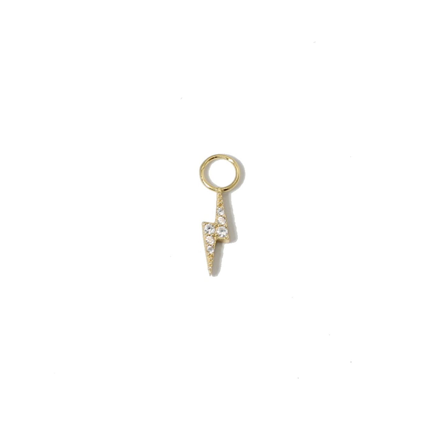 Crystal Lightning Bolt Charm