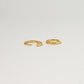 Reversible Pave Crystal Huggie Hoops