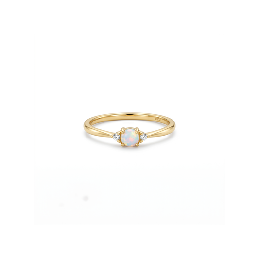 Opal Crystal Ring