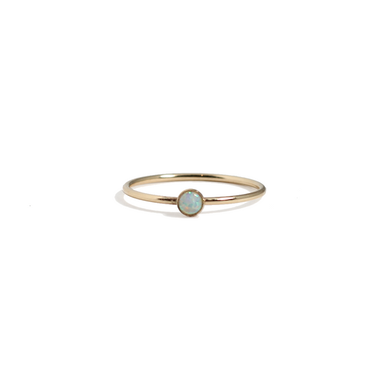 Opal Dot Stacking Ring