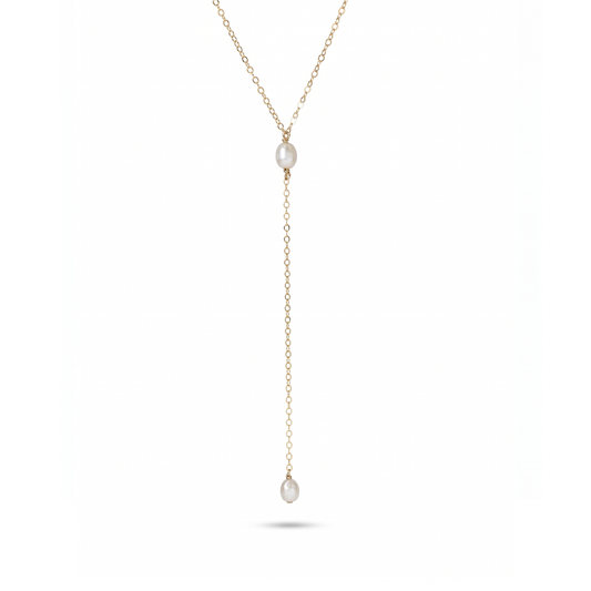 Pearl Lariat Necklace