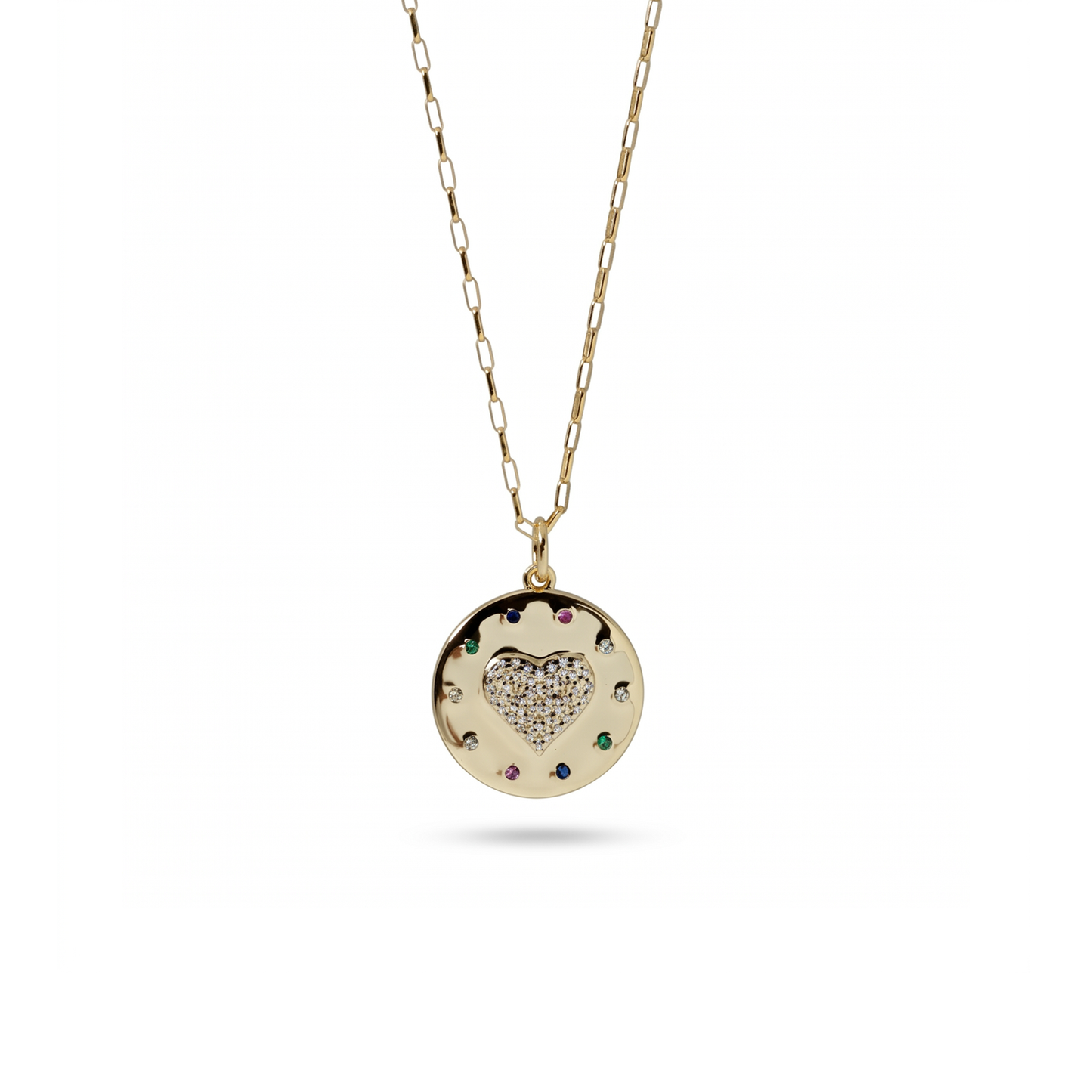 Rainbow Heart Necklace