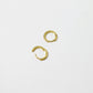 Reversible Pave Crystal Huggie Hoops