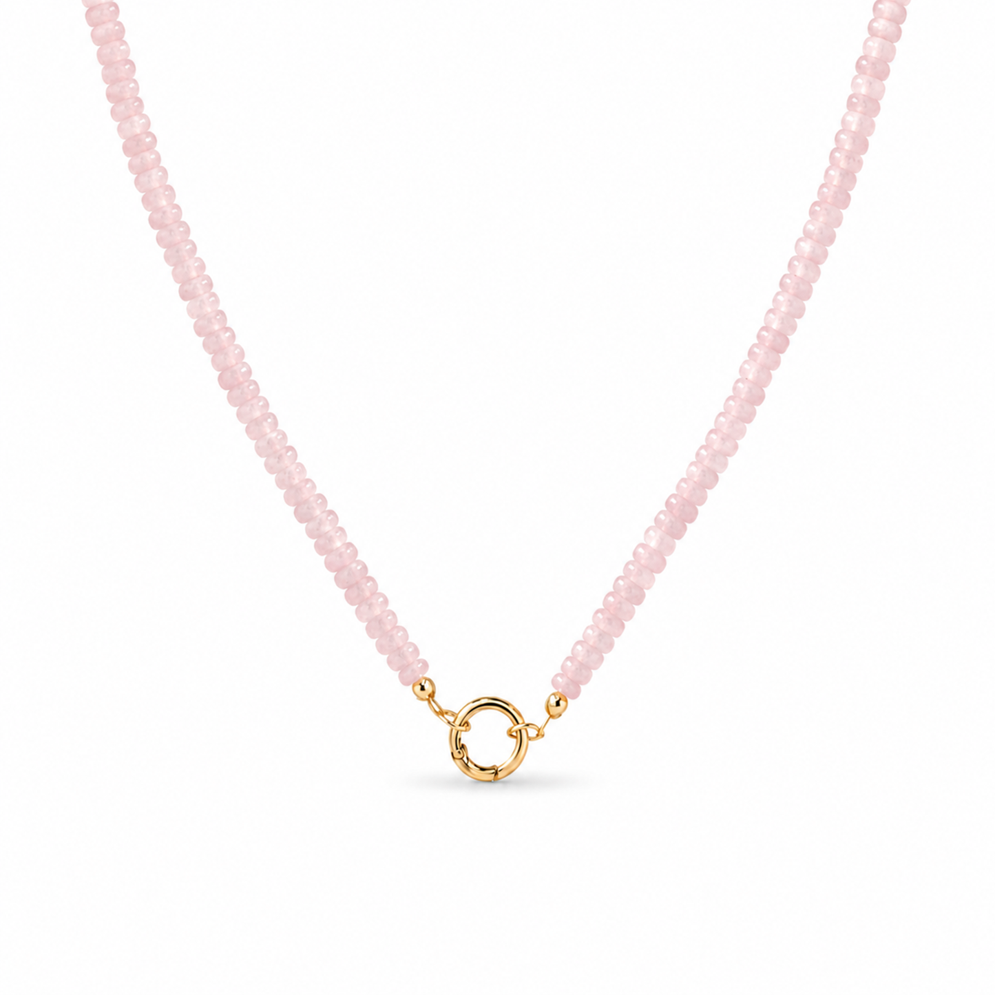 Rose Quartz Charm Necklace