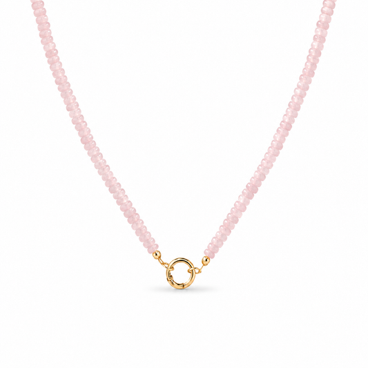 Rose Quartz Charm Necklace