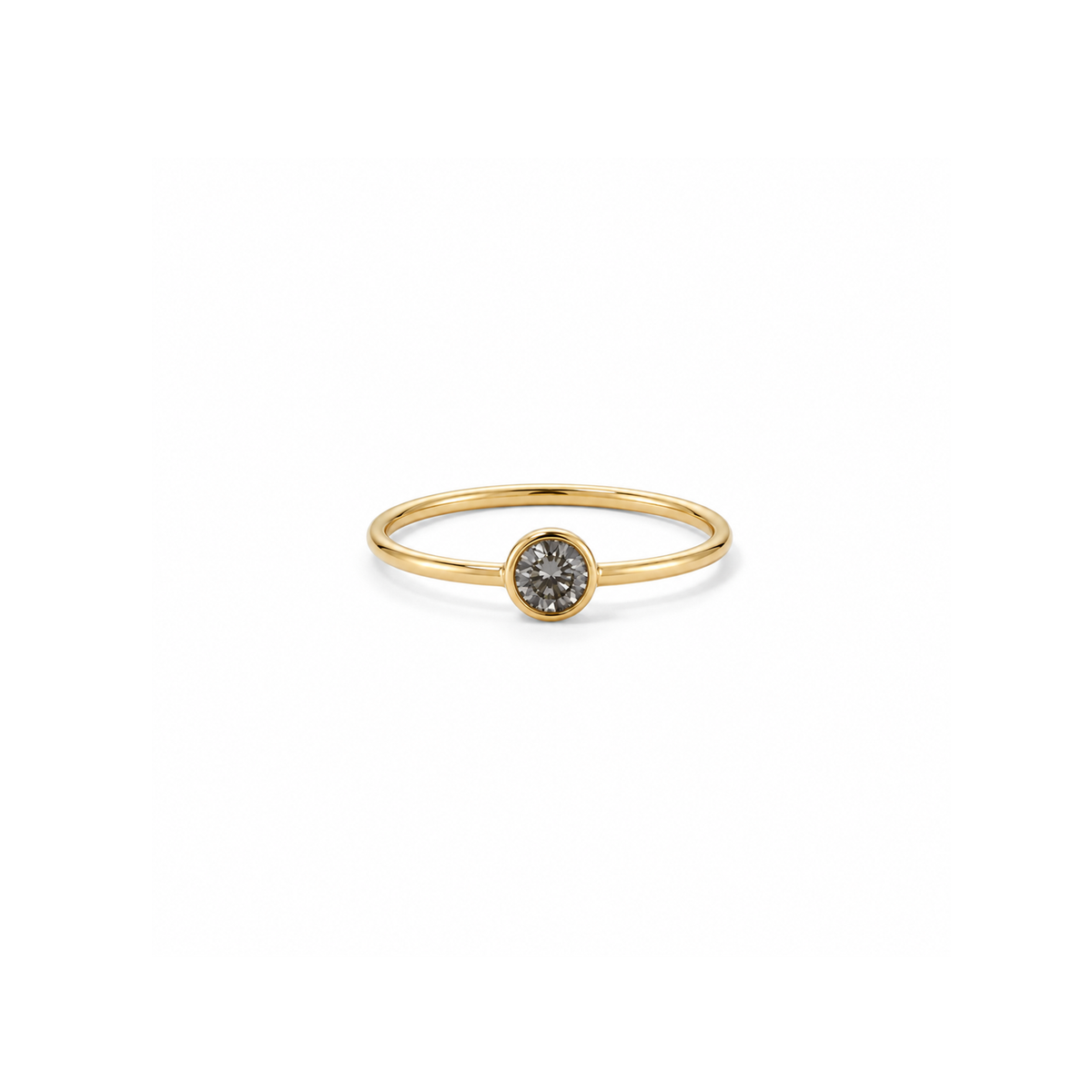 14KT Salt and Pepper Diamond Ring