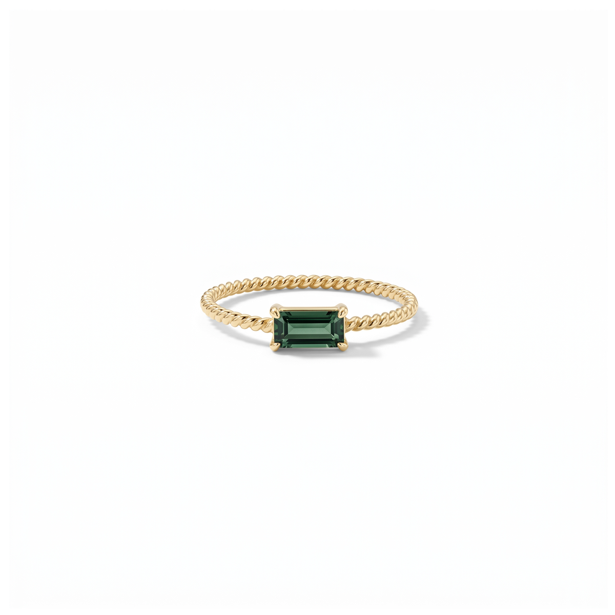14KT Sapphire Baguette Ring